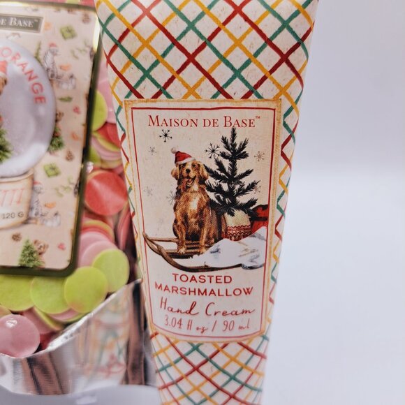 Holiday Bath Bundle Christmas Orange Bath Confetti & Marshmallow Hand Cream - Picture 4 of 5